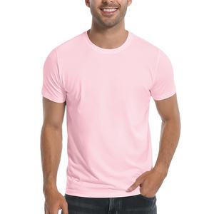 T-shirt en bambou tendance et très vendu, T-shirt blanc uni doux, T-shirt décontracté à col rond, T-shirt basique pour homme - Product Image 2