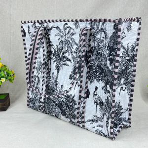 Designer <b>Tote</b> Functional, Reusable, Durable & Trendy <b>Bag</b> <b>for</b> Students, Professionals, <b>Travel</b>, Work, or Daily Life - Product Image 1