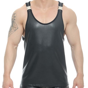เสื้อกล้ามหนังแกะสำหรับผู้ชายดีไซน์สวย - Product Image 5