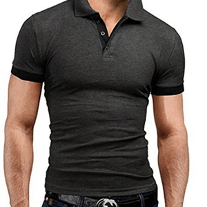 Camisetas de polo para hombre, camisetas informales de manga corta, camisetas deportivas para Fitness, camisetas ajustadas versátiles, prendas de vestir, ropa deportiva para hombre - Product Image 5