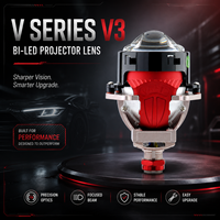 Lentille de projecteur Bi Led pour phares de voiture Lampe Lasers haute puissance Projecteur LED pour voiture Systèmes d'éclairage automobile universels
