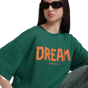Ropa de calle de moda para mujer, Camiseta holgada con diseño estampado de tela suave, camiseta de gran tamaño para mujer para verano y uso diario - Product Image 3
