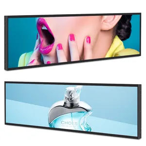 Ultra Wide Stretched Bar Werbung TV-Anzeigen Player LCD Commercial Supermarket Regale Stretch Screen Shelf Edge Strip Display