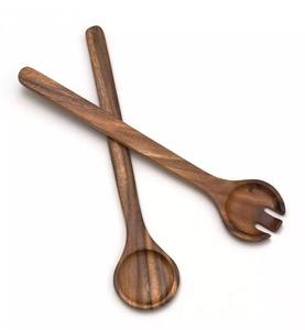 ชามไม้อาคาเซียสำหรับเสิร์ฟออกแบบอย่างเรียบง่ายสำหรับสลัดและผลไม้ผสมทำด้วยมือในเวียดนาม - Product Image 5