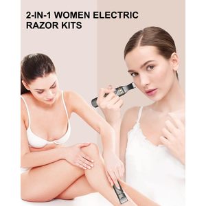 Afeitadora Rotatoria Recargable para Zona Íntima Femenina, Resistente al Agua IPX7, Afeitadora Eléctrica de Repuesto para Bikini, Lavable - Product Image 5