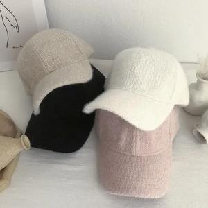 Gorro de Béisbol de Invierno para Mujer, Color Sólido, con Visera, Blanco Cálido, Negro, para Viajes al Aire Libre, Uso Casual - Product Image 3