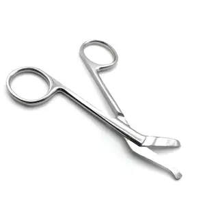 กรรไกรตัดผ้าพันแผลที่มีคุณภาพสูงเครื่องมือผ่าตัดทั่วไปทำจากสเตนเลสที่ผ่านการรับรองมาตรฐาน ISO - Product Image 1
