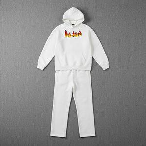 Conjunto de 2 Piezas de Chándal con Capucha para Hombre de Invierno, de Alta Calidad OEM, Ropa Personalizada, Estilo Urbano, Estampado, Poliéster/Algodón Sólido, Corte Regular - Product Image 6