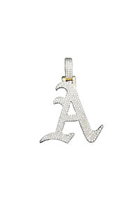 Pendentif unisexe en argent sterling 925 avec moissanite taille brillant, micro-incrustation rhodiée, plaqué or 14 carats, style hip-hop, idéal pour un cadeau - Product Image 2