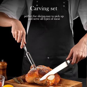 ชุดมีดทำครัวเหล็กดามัสกัสทำด้วยมือ5ชิ้น - Product Image 2