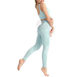 Conjunto Deportivo para Mujer, Brasier Deportivo de Alto Impacto y Leggings de Cintura Alta, Ropa de Gimnasio, Conjuntos Deportivos Elásticos, Servicio OEM - Product Image 2