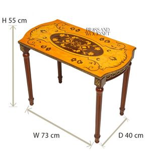 Juego de Mesas Auxiliares Clásicas con Incrustaciones de Madera Hechas a Mano para Salas de Estar Elegantes y Decoración de Hogar de Lujo Premium - Product Image 6