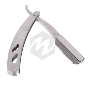 Usine de rasoirs, marque privée, bonne qualité, salon de coiffure, maison, hommes d'occasion, lame de rasoir en acier inoxydable à bord droit, rasoir à raser - Product Image 3