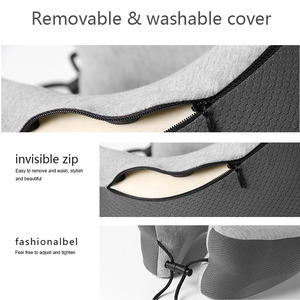 <b>Memory</b> <b>Foam</b> 2in1 Nap Sleeping <b>Pillow</b> and <b>Neck</b> <b>Pillow</b> for <b>Travel</b> Office Hollow Design for Comfortable Sleeping Not Using Latex - Product Image 4