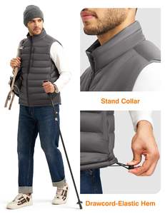 Veste sans manches matelassée pour femmes, vêtements d'automne et d'hiver, fabricant OEM pas cher, couleur et taille personnalisées, veste matelassée pour hommes et femmes - Product Image 3