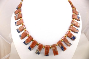 Cuentas planas de forma rectangular de sodalita Natural 8,5x20-11x27 MM cuentas de piedras preciosas Briolette fabricación de joyas al por mayor 1 hebra - Product Image 4