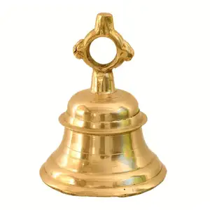 Wholesale Metal Brass Christmas Bell Reception Hanging Bell for Hotel and School Desk Ringer