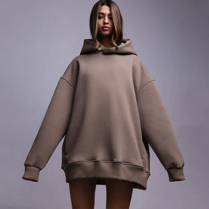 Sudadera con Capucha Oversize para Hombre, de Invierno, para Fitness, de Secado Rápido, Térmica, Transpirable, con Patrón Sólido, Gruesa, 100% Algodón - Product Image 4