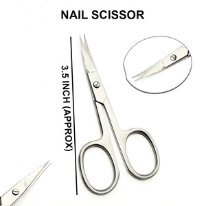 Tijeras de Uñas Profesionales de Acero Inoxidable de Alta Calidad con Hoja Curva, para Manicura y Pedicura de Precisión, Uso en Salón y Hogar - Product Image 2