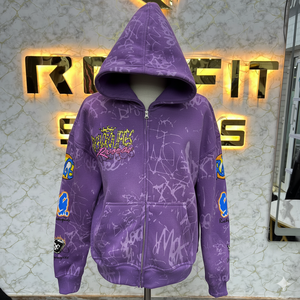Marque privée Logo personnalisé Sweat à capuche zippé le plus demandé Puff Imprimé fabriqué en usine Sweats à capuche à bas prix pour hommes Sweats à capuche pour hommes - Product Image 4