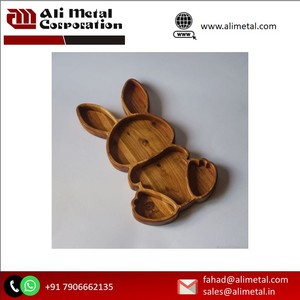 Plateau décoratif en bois avec plateau de service en bois de taille personnalisée pour mariage à la maison, restaurant, bar, hôtel, au meilleur prix - Product Image 5