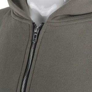 โลโก้ที่กําหนดเอง Zip up Hoodie เสื้อฮู้ดขายส่งคุณภาพสูง เสื้อฮู้ดเฮฟวี่เวทแบบไหล่ปักแบบกําหนดเอง - Product Image 5