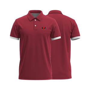 Vente en gros 100% coton pour hommes pour chemises coupe régulière à manches courtes 200g séchage rapide respirant tricoté logo imprimé numérique personnalisé - Product Image 1