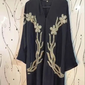 Elegante modesta mujer islámica Abaya estilo Kaftan hermosa mano bordada Formal Dubai diseño tradicional musulmán ropa - Product Image 1