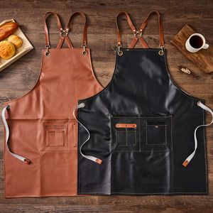 New Arrival Wholesale Adult <b>Apron</b> With Customized Logo Kitchen <b>Apron</b> Genuine <b>Leather</b> <b>Apron</b> LPN-0100 - Product Image 3