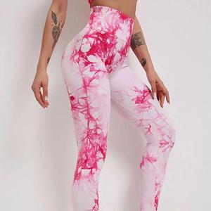 Conjunto de yoga personalizado de talla grande, pantalones cortos de yoga sin costuras de secado rápido para mujer, cintura elástica corta, OEM - Product Image 3