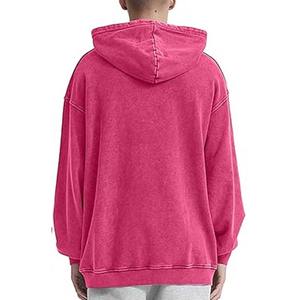 Sudadera con capucha de lavado ácido para hombres de gran tamaño Material de la mejor calidad Diseño transpirable Sin cordón Sudadera con capucha para hombres Mejor precio - Product Image 3