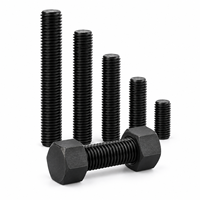 High Strength Stud Bolt Bar Carbon Steel Fully Threaded with Black Oxide Finish for Steel Work