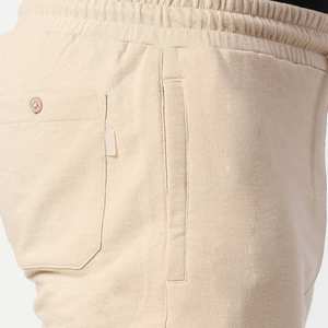 Cool and Casual High Street Solid <b>Men</b> <b>Shorts</b> <b>with</b> Drawstring Closure <b>Zipper</b> <b>Pockets</b> 100% Cotton Waterproof & Breathable - Product Image 6