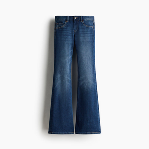 Pantalones Vaqueros de Mezclilla de Tiro Bajo para Mujer, Estilo Y2K Retro, Pantalones de Campana, Elegantes, Casuales, de Moda Urbana - Product Image 3