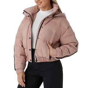 Veste matelassée courte pour femme, fabriquée avec des matériaux de qualité supérieure, vêtements décontractés surdimensionnés, nouvelle collection d'hiver, automne - Product Image 1