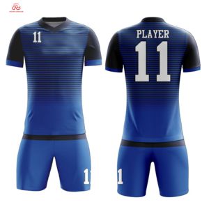 Vente en gros de vêtements personnalisés équipe de club chemise à séchage rapide pour hommes kit d'uniforme maillot de football vêtements de football pour le sport coupe ajustée de haute qualité - Product Image 1