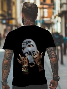 T-shirt vintage personnalisé pour hommes, style de rue, en jersey léger et respirant 100% coton imprimé pour les activités de plein air - Product Image 2