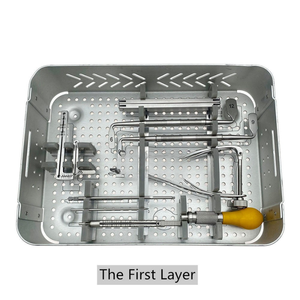 Juego de instrumentos para cirugía tibial veterinaria ortopédica: Jaula de recuperación rápida con tornillos para rotura de ligamentos cruzados de Surgiright - Product Image 1