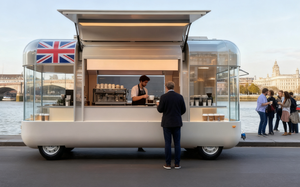 Precio barato Comida rápida Congelador Comida Remolque Comida Catering móvil Vintage Camión Carro Remolque EE. UU. Con porche - Product Image 2