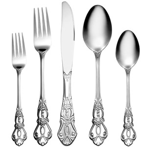 Couverts de qualité supérieure ensemble de vaisselle en acier inoxydable Style occidental durable couteau fourchette cuillère couverts pour hôtels - Product Image 1