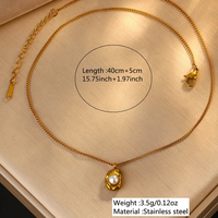 Ensemble de bijoux design élégant pour femmes Collier et boucles d'oreilles en acier inoxydable 304 plaqué or Style minimaliste Fourniture en vrac