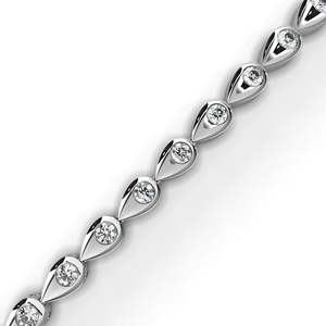 Magnifique bracelet et jonc en or 18 carats avec diamants de laboratoire - Product Image 6