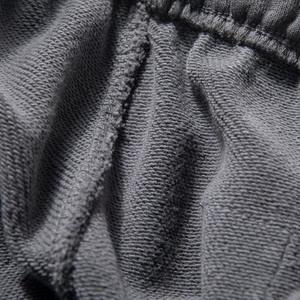 Nouveau style Pantalon de survêtement ample en velours côtelé tricoté, style streetwear décontracté, pour femme, avec logo personnalisé, délavé à l'acide, coupe large évasée - Product Image 3