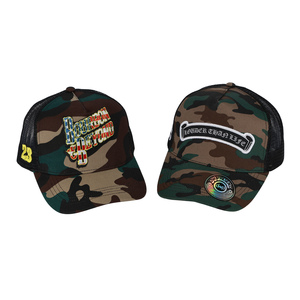 Gorras Trucker Personalizadas con Camuflaje, Logotipo Bordado en 3D, Visera Curva, para Hombre y Mujer, ODM, Venta al por Mayor, Pesca, Ciclismo, Hip Hop, Marca Injae Vina Vietnam - Product Image 5