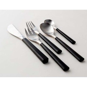 Modern High Quality Stainless Steel Flatware <b>Set</b> with Black Handle Design Unique <b>PC</b> Cutlery for Wedding or Home Use - Product Image 1