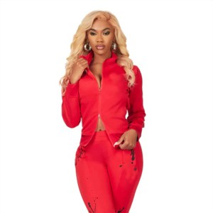 Survêtement empilé pour femmes de qualité supérieure-Tissu durable et respirant idéal pour les vêtements de tous les jours et les entraînements - Product Image 2