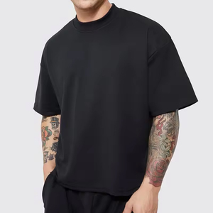 เสื้อยืดบ็อกซี่ของผู้ชายทำจากผ้าฝ้ายนุ่มสบายและหลากหลายเหมาะสำหรับสวมใส่ในชีวิตประจำวันและปรับแต่งได้ - Product Image 2