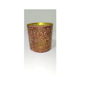 Portavelas de Metal hecho a mano para Navidad, hermoso patrón de luz, Elevación para comedor, patio, decoración - Product Image 1