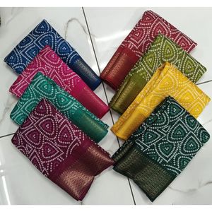 Oferta B2B exquisitos saris de algodón de cristal con adornos de borde Zari tradicionales surtido al por mayor - Product Image 5