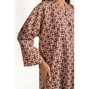 Conjunto Coordinado Crepe Estampado IPST-55066, Estilo Casual, Blusa sin Cuello con Mangas Tres Cuartos - Product Image 5